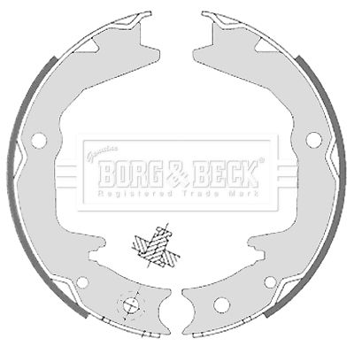 BORG & BECK Комплект тормозных колодок BBS6329